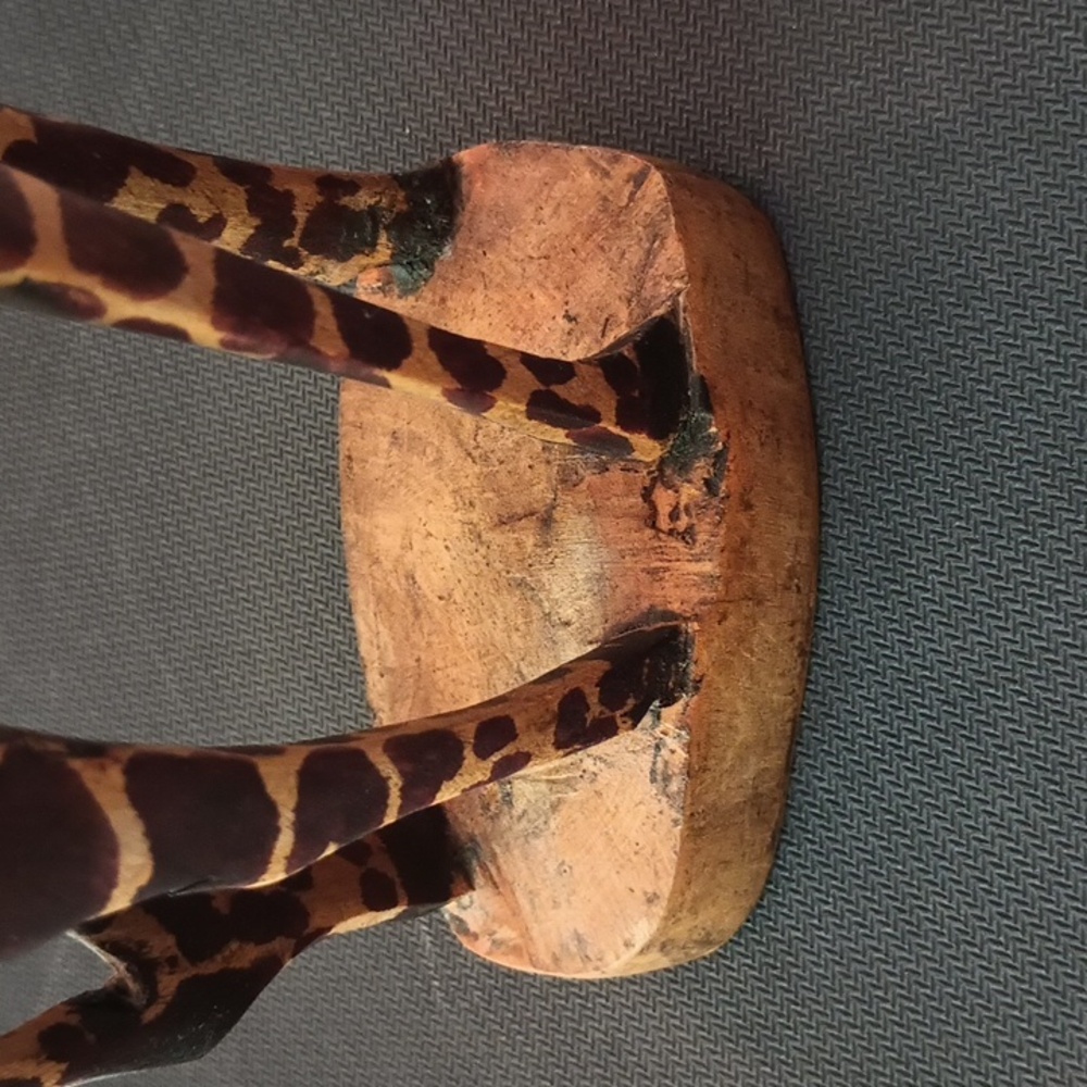 Wooden Giraffe Approx 12 Inches Tall - Picture 5 of 7